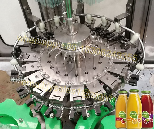 Quality Glass Bottle Rinsing Corking Beverage Filling Machine For Nectar , Wine , Alcoholic for sale