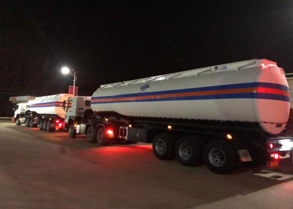Fuel tanker trailer ready to shipping