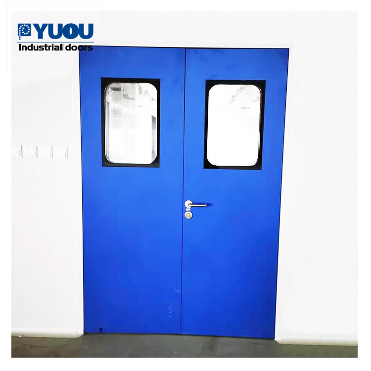 Lab Blue Automatic Steel Door Medical Side EPDM 0.8mm Sheet Operating