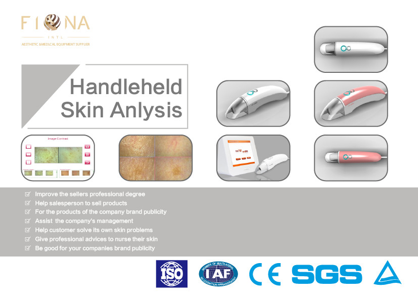 Quality Wood Lamp Skin Analysis Device , Facial Skin Scanner Analyzer Testing Skin Moisture for sale
