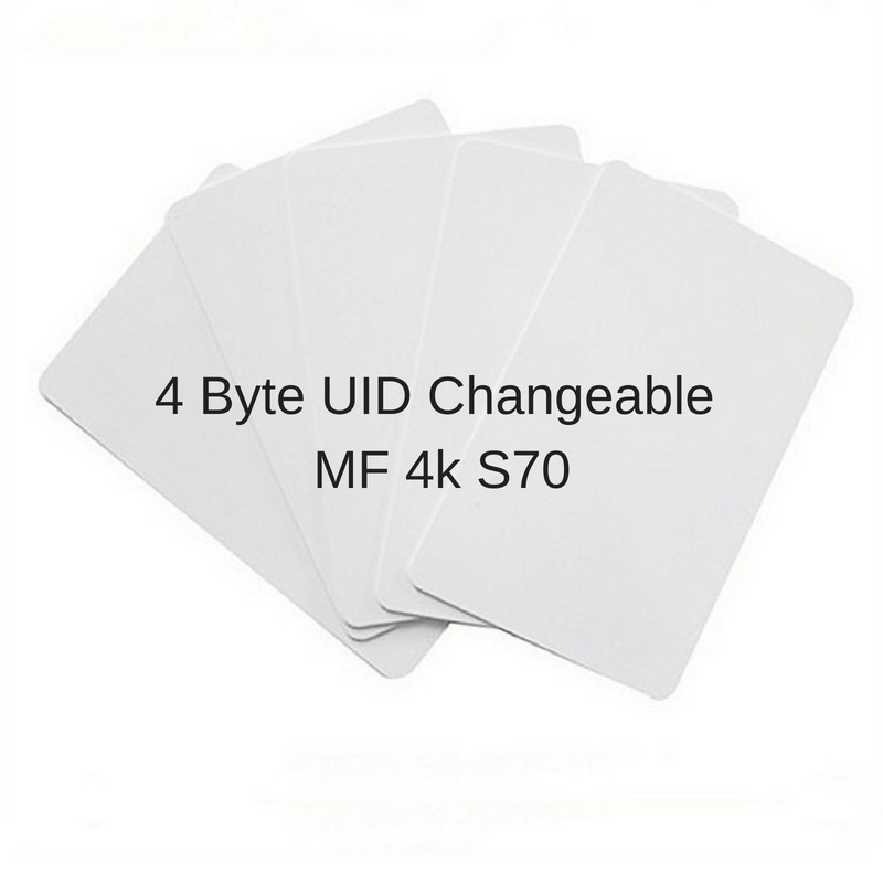 Quality MF1k S50 MF4K S70 0 Block Writable 7 Byte UID Changeable Rewritable RFID Card Chinese Magic Card for sale