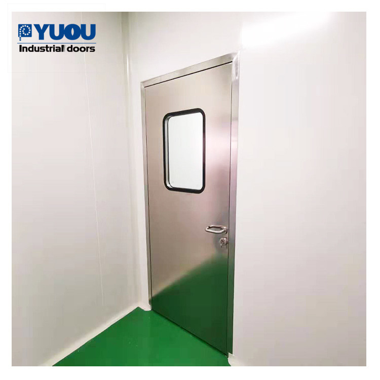 Buy Sandwich Panel Pharmaceutical Clean Room Door GMP Airtight 50mm Thick Stainless Steel at wholesale prices