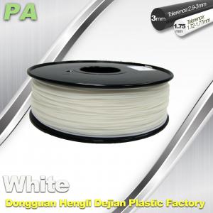 Quality High Strength 3D Printing Nylon Filament 1.75 / 3.0mm Withe no bubble for sale