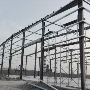 Quality ASTM Q345B Lightweight Steel Frame Construction S355 Blast Cleaning for sale