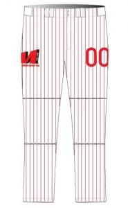 Quality Long Inseam Pants Baseball Teamwear 300gsm Powersports Fabric for sale