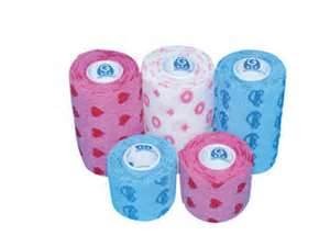 Quality Pink Soft Light Blistercard Packaged Self - adhesive Elastic Non Woven Bandage for sale
