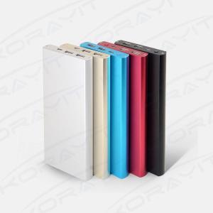 Quality Emergency Charging 12000mah Aluminium Alloy Slim Power Bank, External Battery Pack Gifts for sale