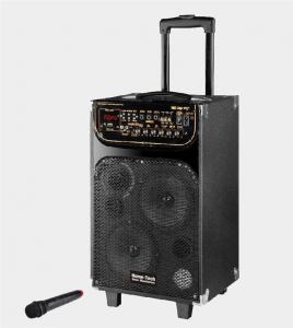 Quality Portable Microphone Rechargeable Trolley Speaker For Outdoor Party And Dancing for sale