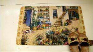 Quality Machine Washable Rubber Floor Carpet Soft With Cute Design For Entrance for sale