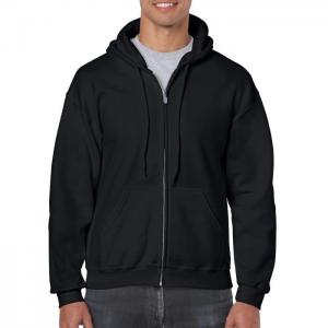 Quality Black XS SM MD LG XL 2XL 270g/M2 Cotton Pullover Hoodie Full Zip for sale