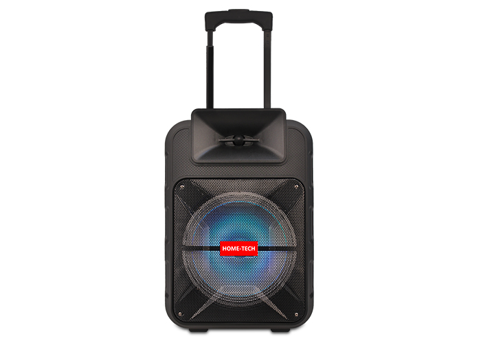 8 Inch Rechargeable Portable Trolley Speaker with Bluetooth , LED Lights , FM Radio Function