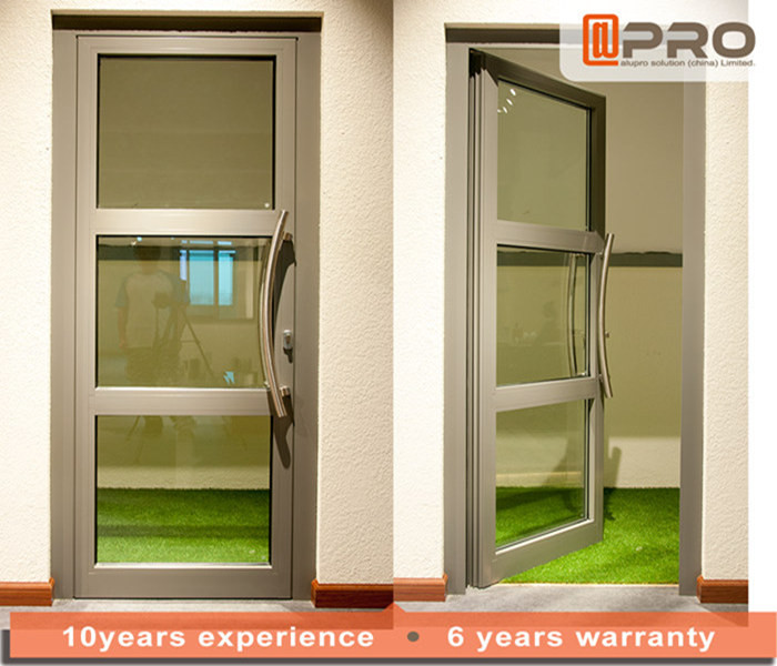 Quality Single Pane Internal Aluminium Glass Doors For Residential House Color Optional for sale