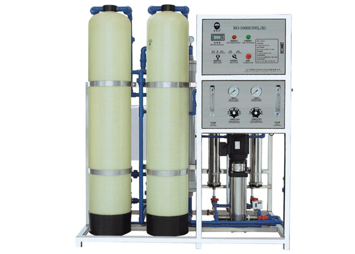 Quality 2 Stage RO Water Purifier With FRP Pre - Filter Tank , 300LPH RO Water Treatment Equipment for sale
