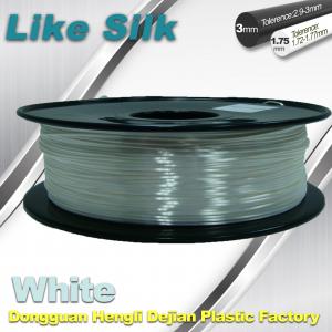 Quality Imitation Silk Filament Polymer Composites Flexible 3d Printing Filament White for sale