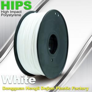 Quality Custom White HIPS 3D Printer Filament 1.75mm / 3mm , Reusable 3D Printing Material for sale