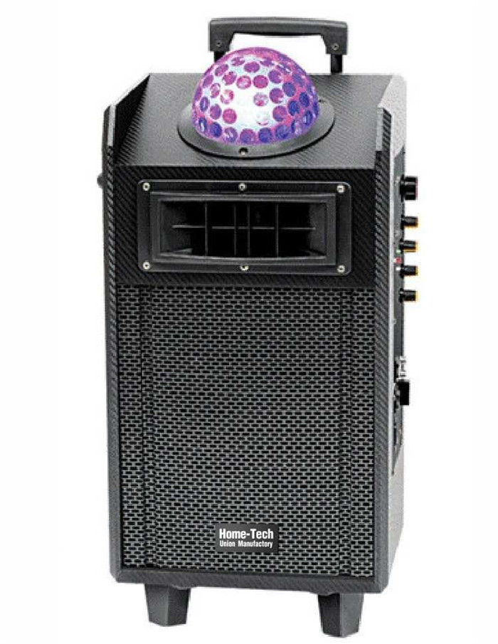 Quality Top Laser Disco Light Bluetooth Speaker / Portable Speaker Box On Wheels for sale