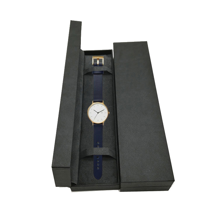Quality 1800gsm Greyboard Magnetic Folding Paper Watch Boxes Varnishing for sale