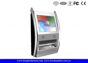 Quality TFT LCD Display Fashionable Wall Mount Kiosk Wth Rugged Metal Keyboard for sale