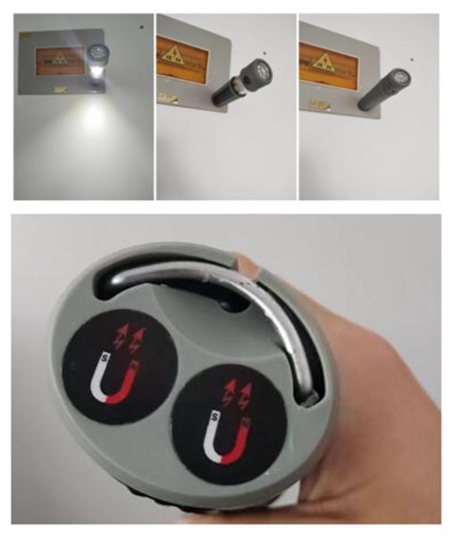 2W COB 3.7v Lithium Battery Rechargeable LED Work Light Cordless With Magnet Hook