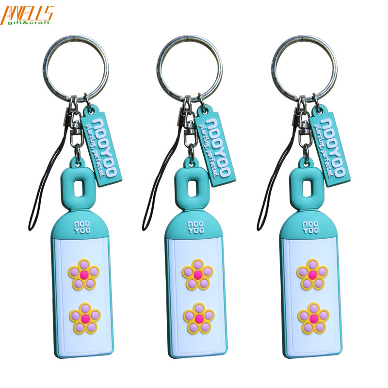 Unique Personality PVC Key Chain Durable Thickness 1.5mm  - 4.0mm