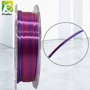 Quality PINRUI 2 Colors In Filament Dual Color Silk Filament For 3d Printer for sale