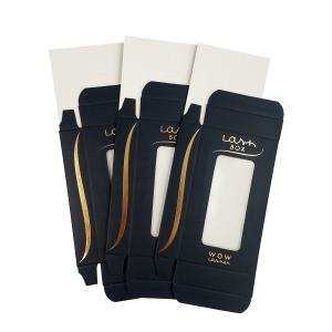 Quality Pantone Small Flat Gift Eyelash Magnetic Box UVI Hot Stamping for sale