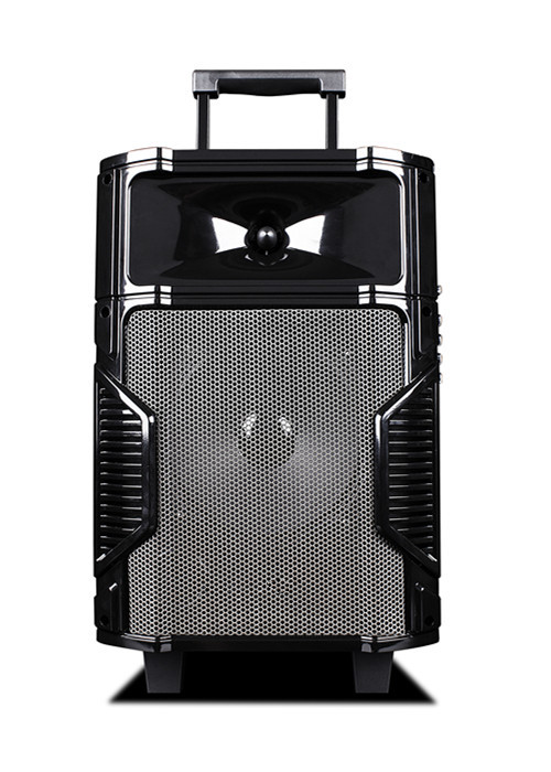 Quality Pro Audio Music Bluetooth Rechargeable Trolley Speaker Portable PA Sound System for sale