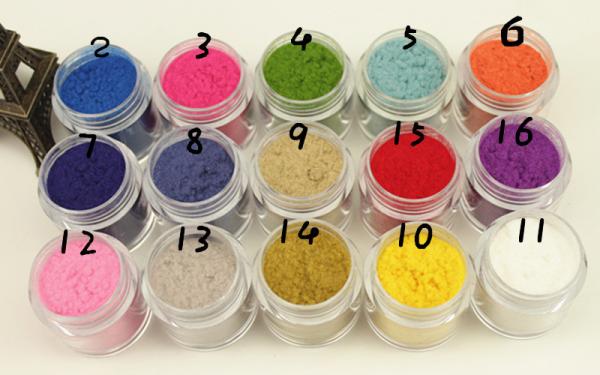 Hot Sale, Nail Salon 43 Color/Set 3D Nail Art Flocking Powder, Nails ...