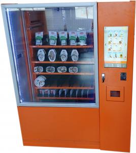 Quality Intelligent Salad Vending Machine With Cashless Payment Device And Advertising Screen No Touch Payment Option for sale
