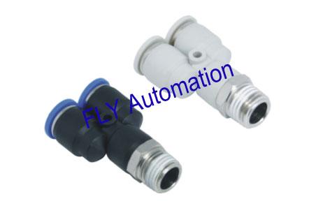 Buy PX Pisco Branch One Touch Y Brass Zinc NPT Thread Pneumatic Tube Fittings at wholesale prices