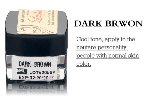 Professional Eyebrow Tattoo Pigment Toxin Free Dark Brown Pigmentation Cream