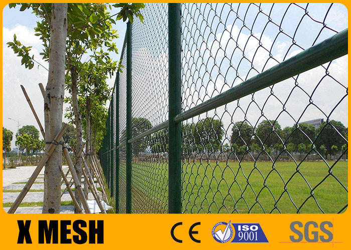 Buy PVC Coated Galvanized Chain Link Fence 25mm Mesh 8ft Metal Chain Link Fencing at wholesale prices