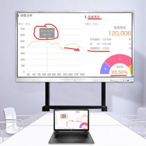 Quality Infrared Touch Portable 450nit 75" IFP Screen Whiteboard for sale