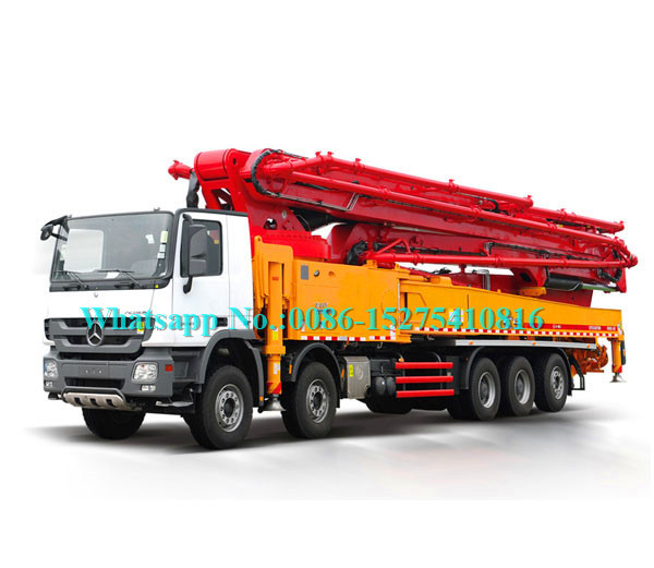 Buy Remote Control Concrete Pumping Equipment 56m Truck Mounted 56X-6RZ Model at wholesale prices