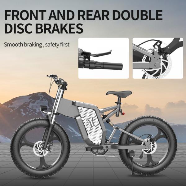 Buy Elegant 48V 20AH Fat Tire Electric Bike 2000w 1000w Aluminum Alloy Electric Bicycle at wholesale prices