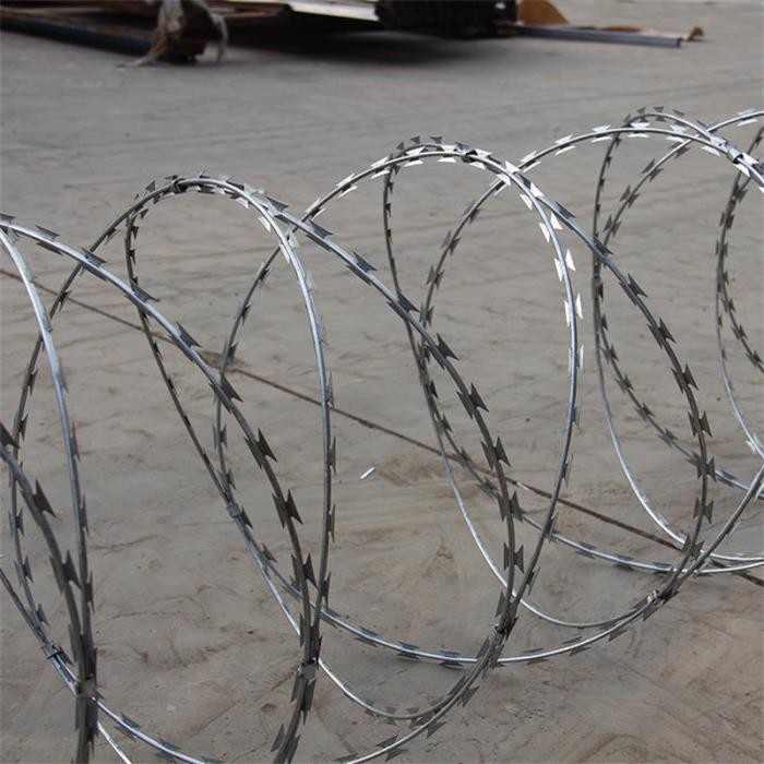 Quality Rust Resistance Hot Galvanized Razor Wire 2.5mm Concertina Wire Mesh for sale