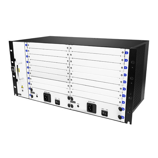 Quality 5U Frame Supports 18 Service Slots OEO/EDFA/OLP/DCM/CWDM/DWDM, with A Super High Level of Integration for sale