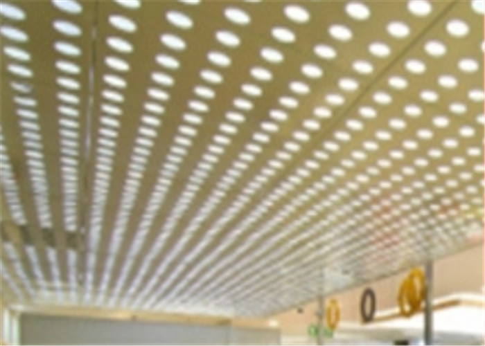 Quality Security Ceilings MS Perforated Metal Mesh Sheet Back Light With PVC Coating for sale