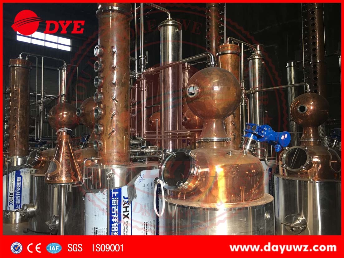 1000L steam gin short path distillation column machine for sale