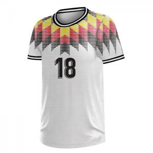 Quality Digital Sublimation Custom Soccer Uniforms , BSCI XS White Short Sleeve T Shirt for sale