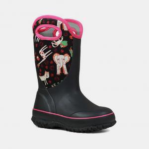 Quality Winter Animals Printed Neoprene Waterproof Rain Boots Durable for sale
