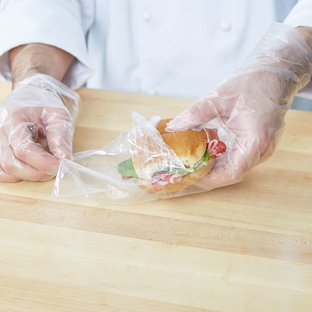 Plastic Sandwich Commercial Food Bags Clear Film Gravure Printing High Durability