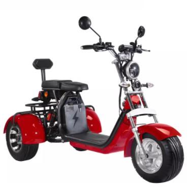 Buy Red Green Three Wheel Electric Mobility Scooter For Adults Street Legal 60-80km 2000W at wholesale prices