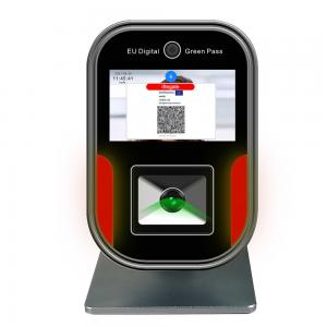 China 5 Inch LCD Display Russia EU Green Pass Scanner QR Code Scanner Reader on sale