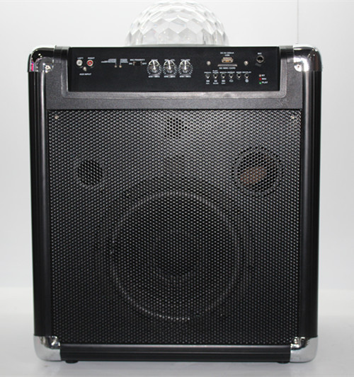 Quality Top Laser Disco Light Rechargeable PA Speaker / Portable Speaker Box With Battery for sale