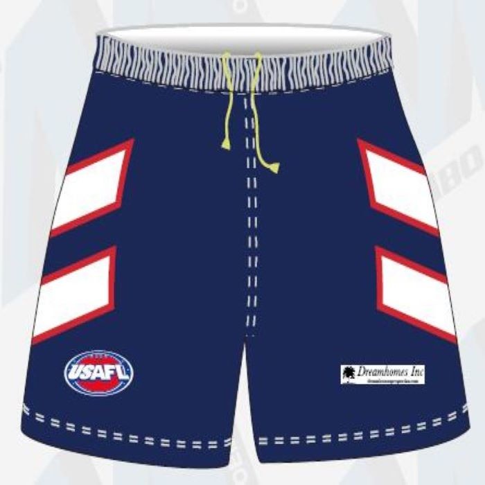 Quality 4XL Afl Aussie Footy Shorts , 3.8cm Band Boys Football Shorts for sale