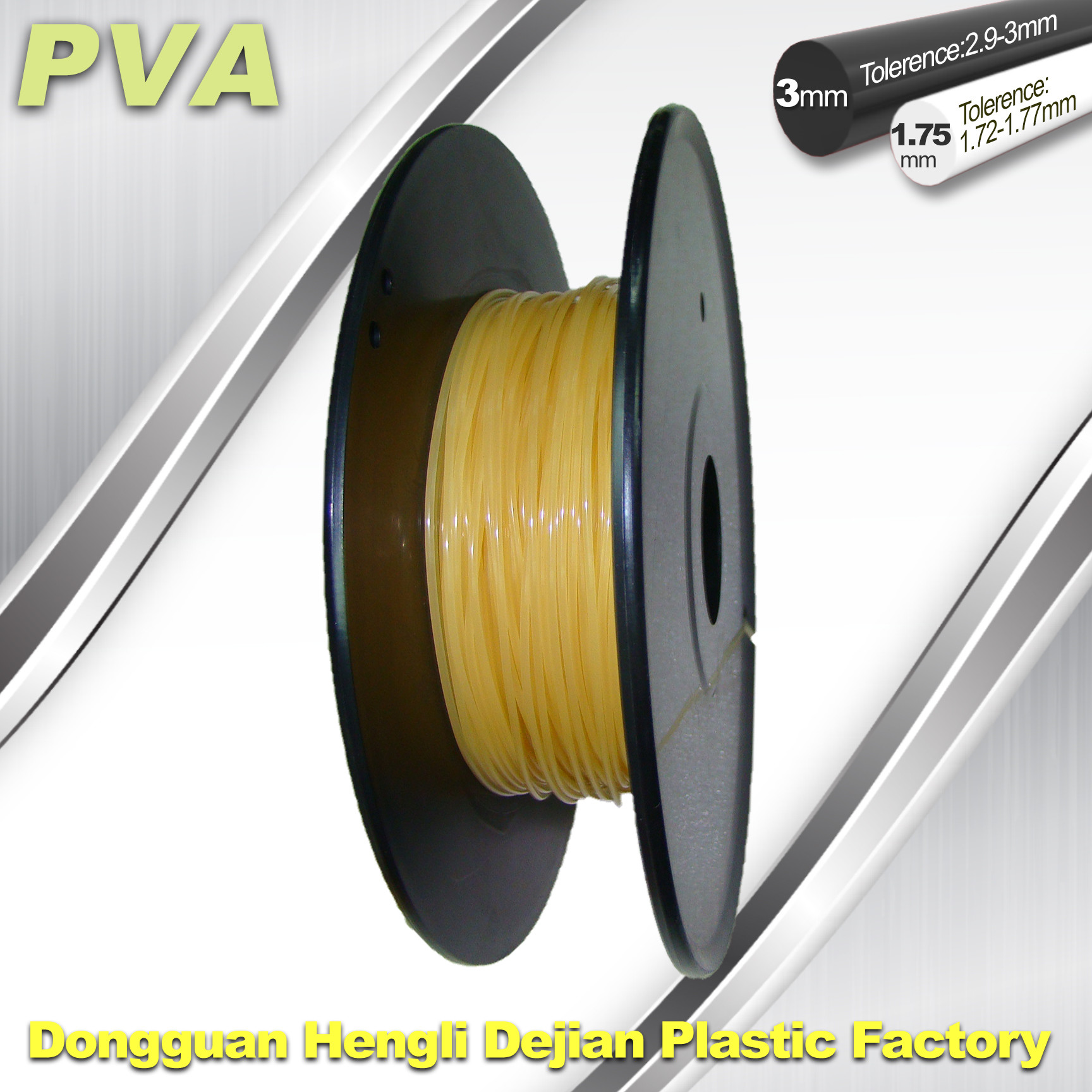 Quality Water Soluble Support Material PVA 3D Printing Filament 1.75 / 3.0 mm Natural for sale