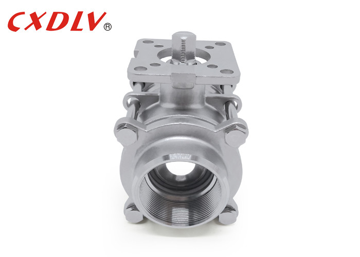 Buy Screw Connection 3 Piece Bolt Full Port Ball Valve Female With NPT BSPT Thread Ends at wholesale prices