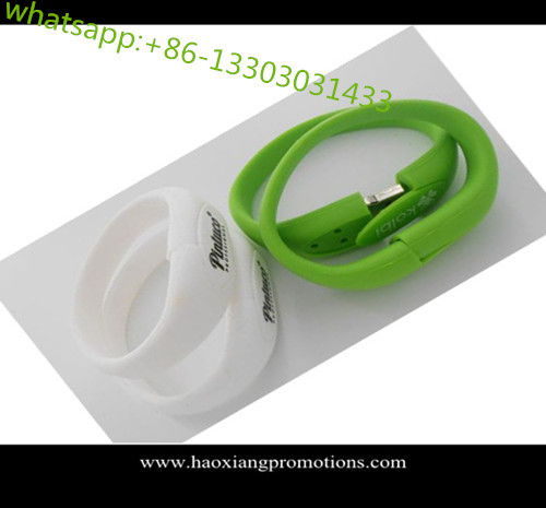 Buy All knids of Promotional Non-standard Customized silicone wristband with USB flash Drive at wholesale prices