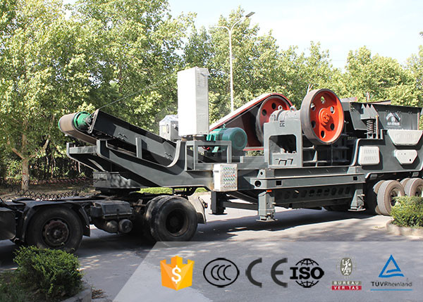Quality American Tracked Mobile Rock Crusher Moving Henan Hongji Mine Machinery for sale